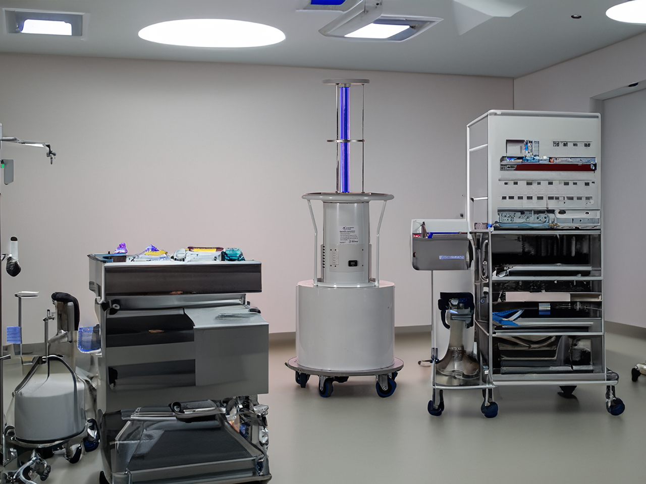 MicrobeBuster Mobile in operating room